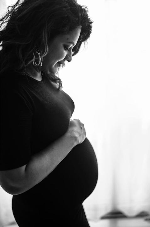 pregnant beautiful mom